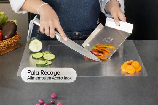 Recogedor De Alimentos En Acero Inoxidable