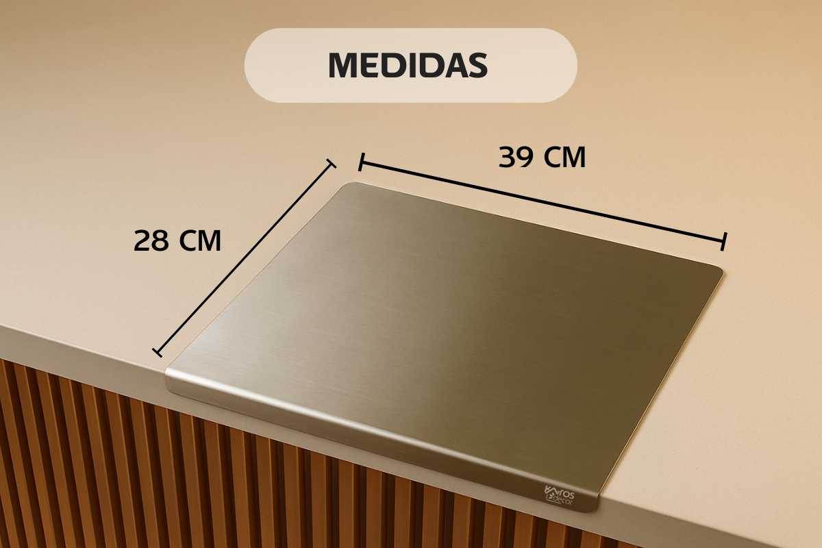 Tabla de Cortar de Acero Inoxidable 304